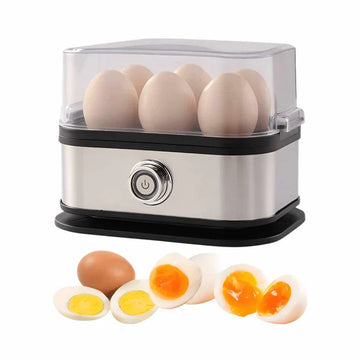 Made in Germany, Rapid Egg Cooker 6 Eggs Capacity Electric Stainless Steel, Soft, Medium, Hard Boiled, Egg Steamer, Egg Poacher With Auto Shut-Off, BPA Free